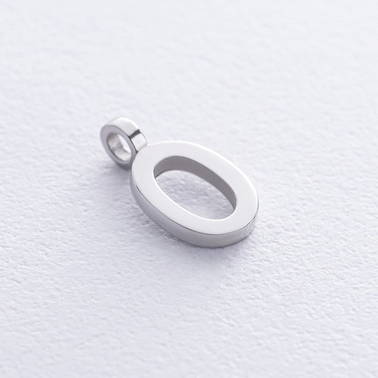 Срібний кулон "Літера О" (кулон під чокер) 1105О від ювелірного магазину Онікс - 1