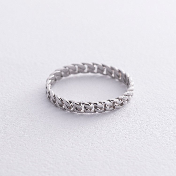 Кольцо "Цепочка" в серебре 7061 от ювелирного магазина Оникс - 2