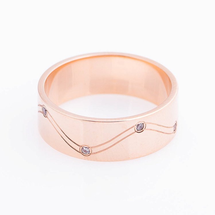 Обручальное кольцо обр000271 от ювелирного магазина Оникс - 1