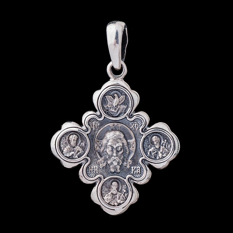 Срібний хрест з чорнінням 13356 від ювелірного магазину Онікс - 2