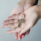 Православный крест "Распятие" (чернение) п01877 от ювелирного магазина Оникс - 3