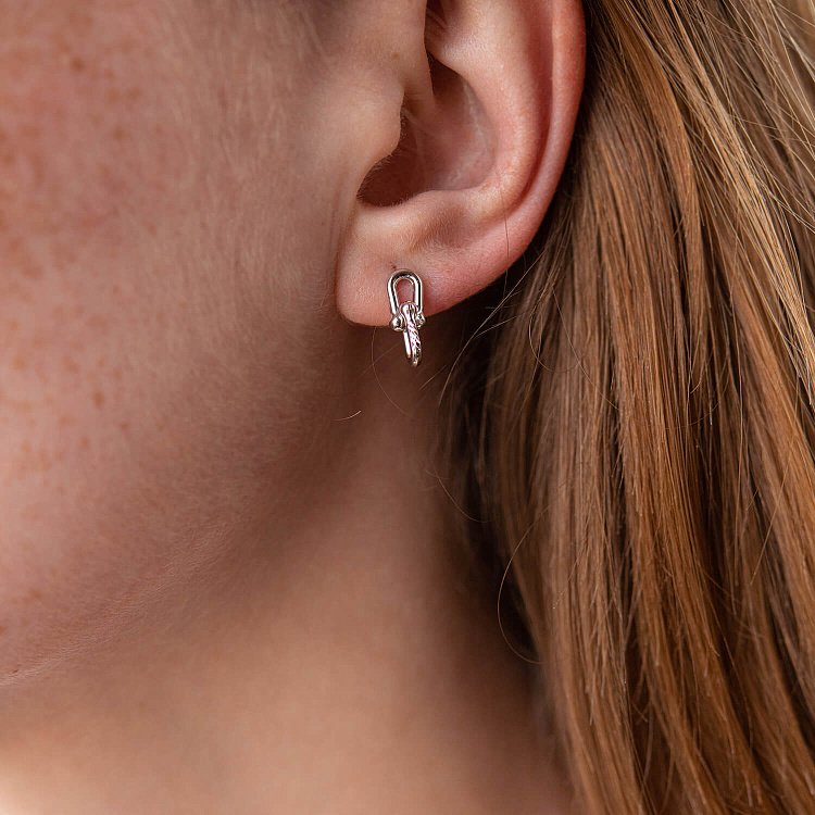 Золоті сережки - пусети "Фантазія" с07963 від ювелірного магазину Онікс - 1