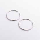 Сережки - кільця у сріблі 123522 от ювелирного магазина Оникс - 1