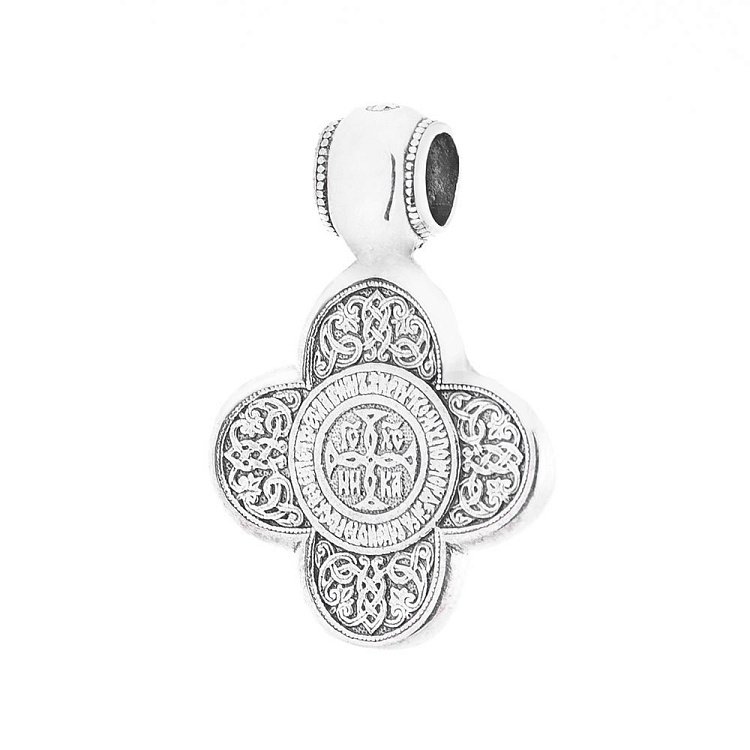 Серебряный крестик (чернение) 13092 от ювелирного магазина Оникс - 1