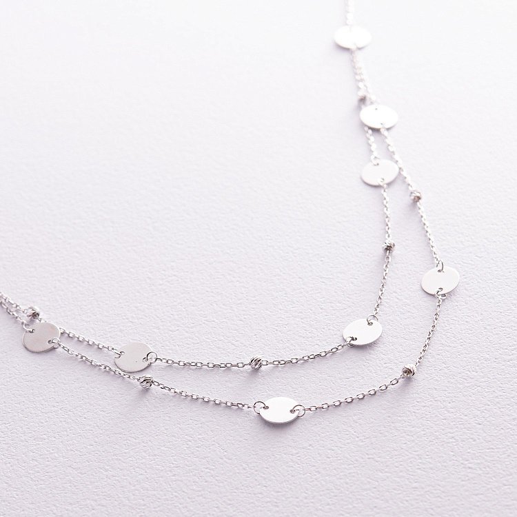 Золотое колье с монетами кол01786 - 5 Золотое колье с монетами кол01786 от ювелирного магазина Оникс - 5