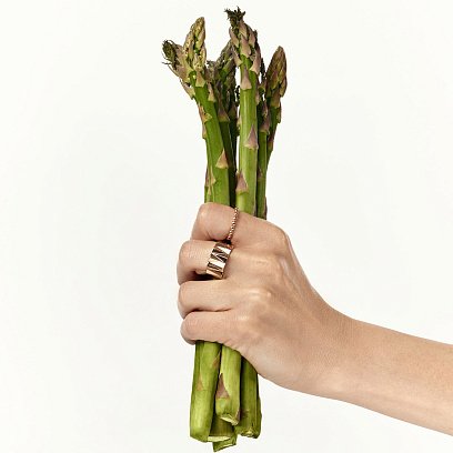 Кольцо "Милли" в красном золоте к07540 №2