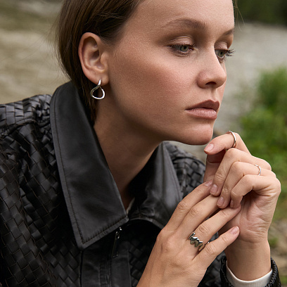 Серебряные серьги "Lia" 7259 №8