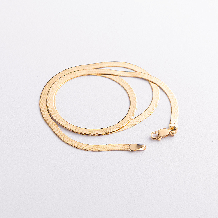 Кольє "Наомі" у жовтому золоті (снейк) ц00459-4,0 від ювелірного магазину Онікс - 2