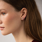 Золоті сережки - пусети з діамантами сб0572л (0,3) от ювелирного магазина Оникс - 1