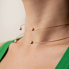 Колье - чокер "Demi" (красное золото) с шариками кол02602 от ювелирного магазина Оникс - 7