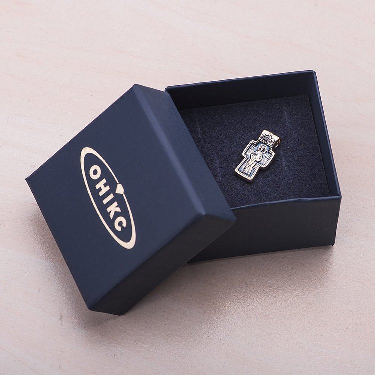 Золотой крест «Господь Вседержитель. Молитва» п02639 от ювелирного магазина Оникс - 2