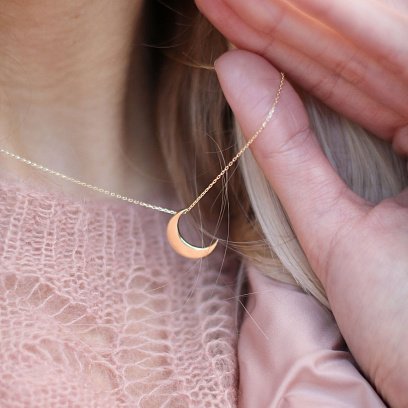 Золоте кольє "Місяць" кол01535 №8