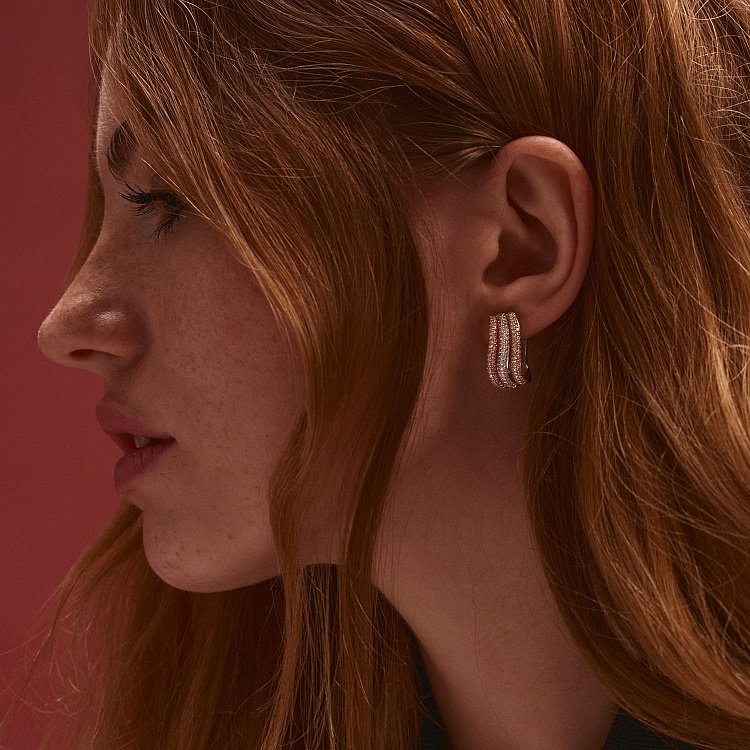 Золоті сережки з діамантами CR1492Egm від ювелірного магазину Онікс - 4