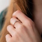 Помолвочное золотое кольцо с бриллиантом кб0398z от ювелирного магазина Оникс - 2