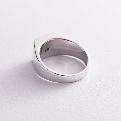 Мужская золотая печатка с бриллиантами кб0377nl №4