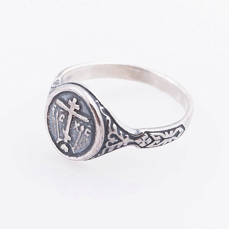 Серебряное кольцо Розарий 11307 - 1 Серебряное кольцо Розарий 11307 от ювелирного магазина Оникс - 1