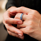 Золота каблучка з сапфірами і діамантами кб0650rc от ювелирного магазина Оникс - 1