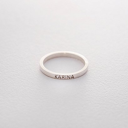 Серебряное кольцо с именем 112187littlename