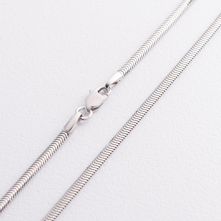 Кольє "Gisele" у білому золоті (снейк - 2.5 мм) ц00327-2,5 від ювелірного магазину Онікс