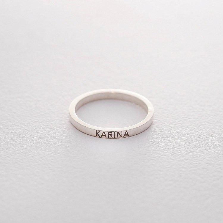 Серебряное кольцо с именем 112187littlename Серебряное кольцо с именем 112187littlename от ювелирного магазина Оникс