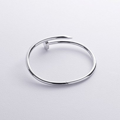 Браслет "Гвоздь" в белом золоте б04680 №3