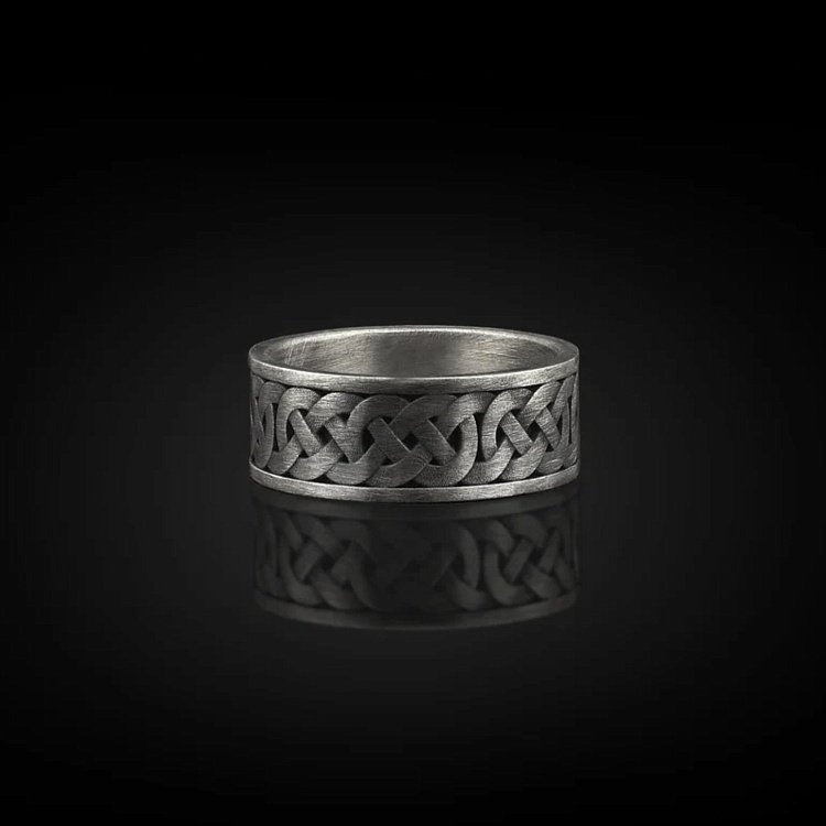 Срібна каблучка "Морський вузол вікінгів" 112709 від ювелірного магазину Онікс - 18