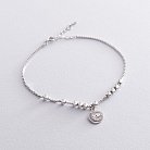 Срібний браслет "Love" (фіаніти) 141459 от ювелирного магазина Оникс