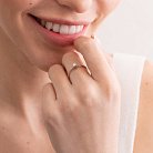 Помолвочное золотое кольцо с бриллиантом 25121121 от ювелирного магазина Оникс - 4