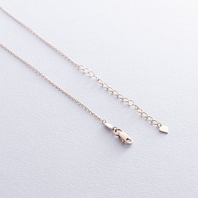 Золоте кольє "Конюшина" з перламутром кол02468 №5