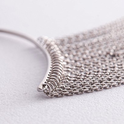 Срібна сережка - каффа "Неповторність" 122861 №19