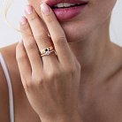 Помолвочное золотое кольцо с фианитами к05735 от ювелирного магазина Оникс - 3