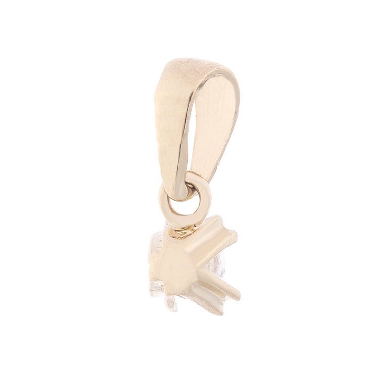 Золотий кулон (фіаніт) п03124 від ювелірного магазину Онікс - 1