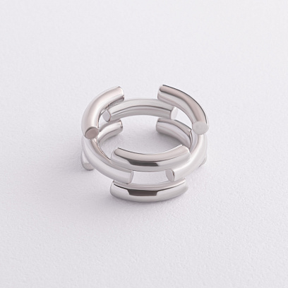 Серебряное кольцо "Ритм" 7440род №3