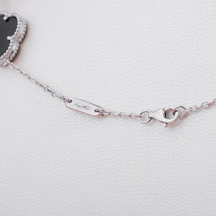 Колье "Клевер" (оникс) 18172 от ювелирного магазина Оникс - 3