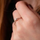 Помолвочное золотое кольцо с бриллиантом кб0400z от ювелирного магазина Оникс - 3
