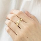 Золотий перстень без каменів к05894 от ювелирного магазина Оникс - 2