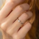 Помолвочное кольцо в белом золоте (бриллиант) кб0194 от ювелирного магазина Оникс - 1