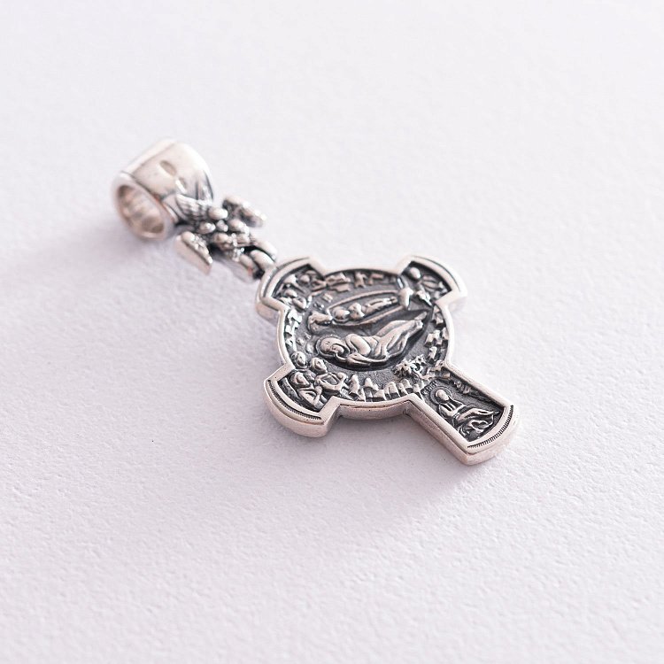 Православний хрест "Розп'яття. Різдво Христове" 131625 від ювелірного магазину Онікс - 4