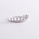 Золотое кольцо "Корона" с бриллиантами MR86479ca от ювелирного магазина Оникс - 2