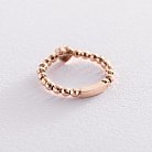 Золотое кольцо с сердечком (фианит) к06180 от ювелирного магазина Оникс - 5