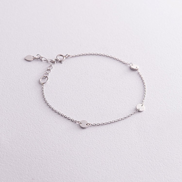 Серебряный браслет "Монетки" 905-01118 от ювелирного магазина Оникс