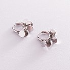 Серебряные серьги - кольца "Монетки" 123195 от ювелирного магазина Оникс