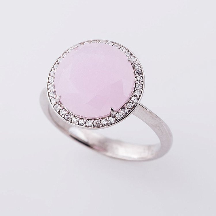 Серебряное кольцо с фианитами 111923 от ювелирного магазина Оникс - 5