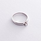 Помолвочное кольцо в белом золоте (бриллиант) кб0143arp от ювелирного магазина Оникс