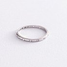 Серебряное кольцо с фианитами 3898 от ювелирного магазина Оникс