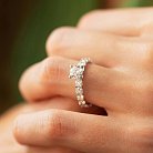 Помолвочное кольцо с бриллиантами (белое золото) 222031121 от ювелирного магазина Оникс - 7