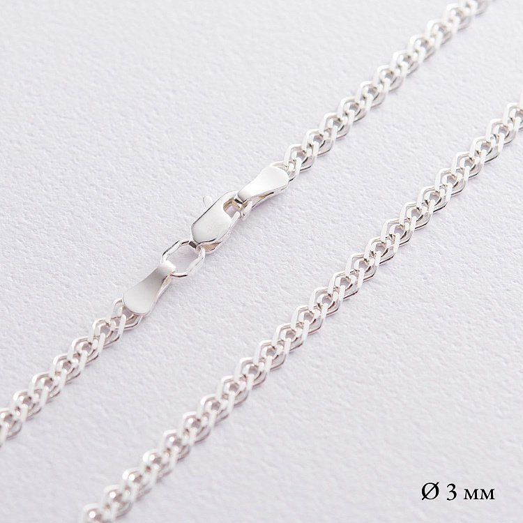 Серебряная цепочка (плетение Нонна) б010642 от ювелирного магазина Оникс