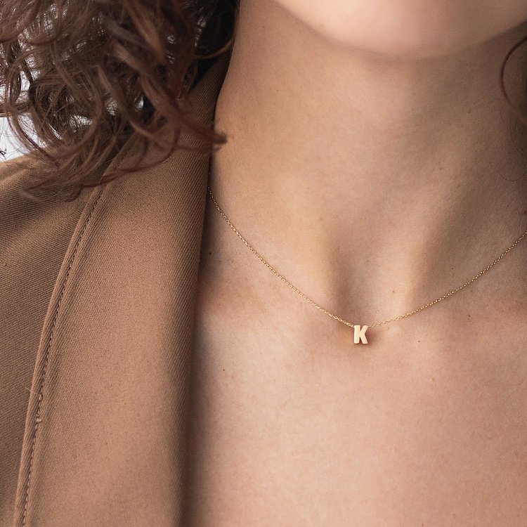 Кольє з буквою "С" в жовтому золоті кол01164С від ювелірного магазину Онікс - 8