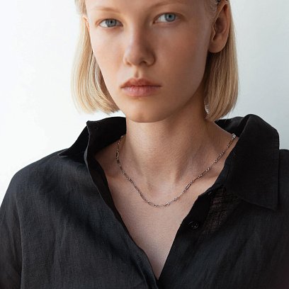 Кольє "Ванесса" у білому золоті кол02206 №8