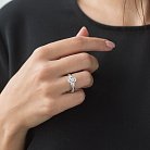 Золотое кольцо Клевер с бриллиантами кб0283cha от ювелирного магазина Оникс - 1